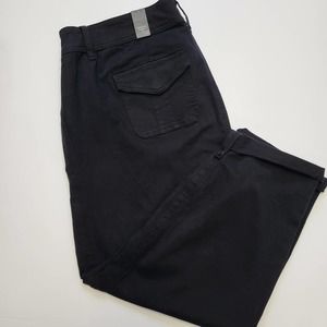 Torrid Aviator Midrise Pant Cropped Black Size 22 Pockets New